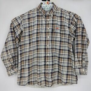 Cinch FR Shirt Mens XL WRX Flame Resistant Workwear Western Plaid Long Sleeve